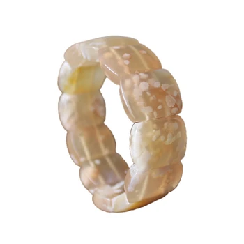 

Koraba Fine Jewelry Natural Cherry Blossoms Agate Bracelet Amulet Free Shipping