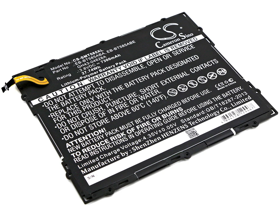 Eb-bt585aba para Samsung Cameron Sino Bateria Sm-p580 Sm-p585m Sm-p585n Sm-p585y T580 T585 T585c T585m T587 T587p 7300 Mah - Imagem 4