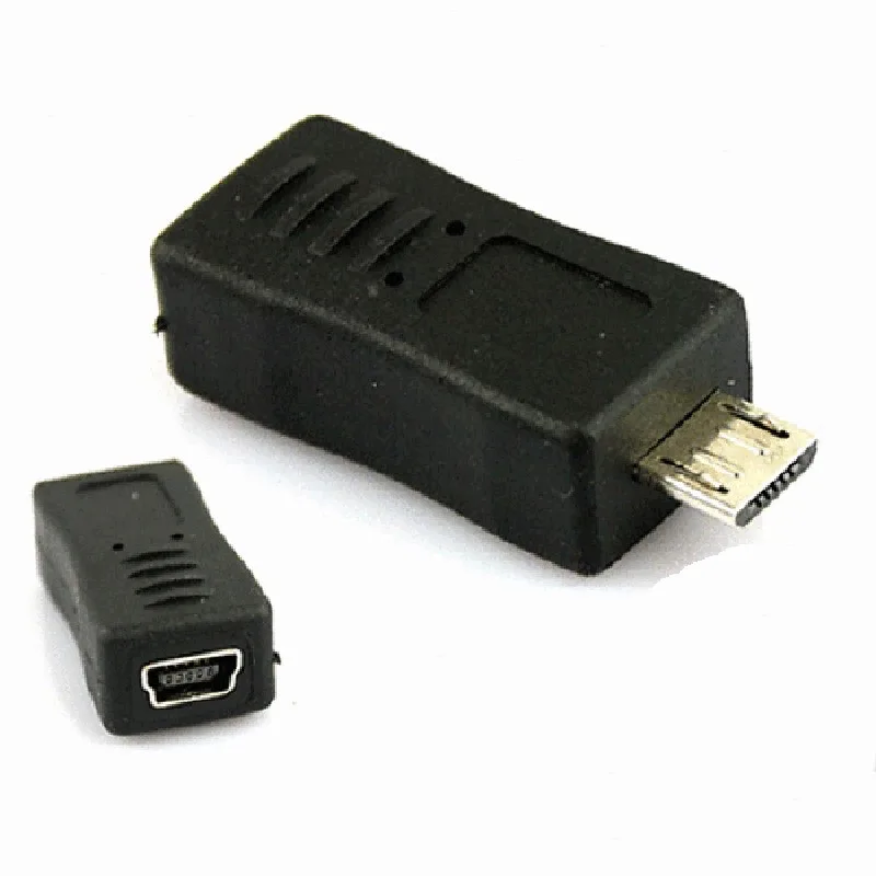 Mini USB 5 Булавки женские Micro USB Мужской адаптер данных Зарядное устройство конвертер Connector