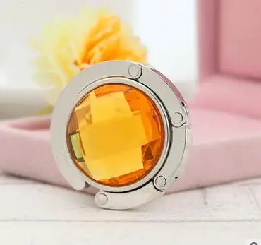 

1pcs/lot New Bag Hook Portable Foldable Folding Table Purse Bag Hook Hanger Handbag Crystal Rhinestone decoration