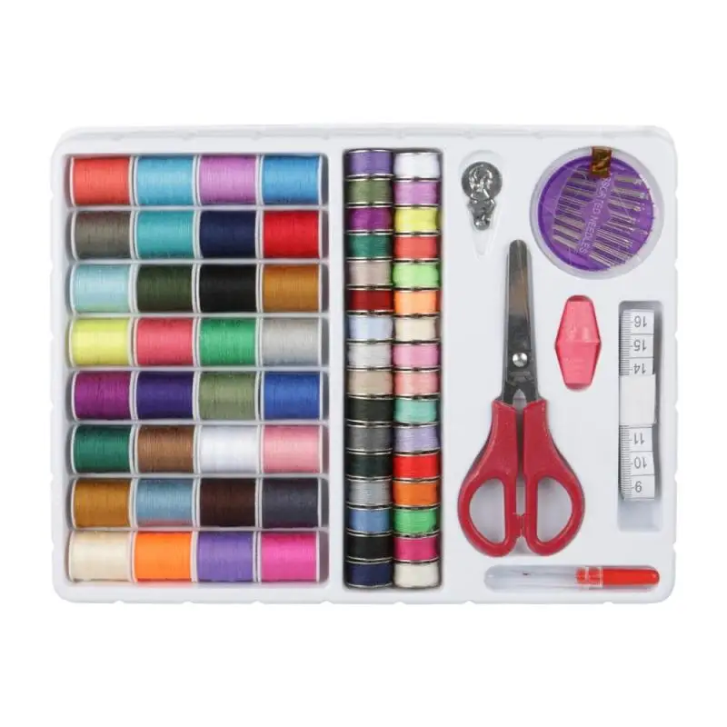 Sewing Machine Thread Set Sewing Pack Kit Spool Bobbin Reel Measure