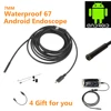 7mm Inspection Pipe 1m 2m Endoscope Waterproof Mini USB Camera Snake Tube with 6 LED Borescope For Android Phone PC Dropshipping ► Photo 1/6