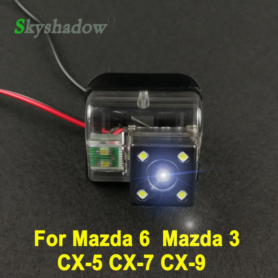 

Car CCD 4LED Night Vision Backup Rear View Camera Waterproof Parking Assistance For Mazda 6 CX-5 CX-7 CX-9 2009 2010 2011 2012