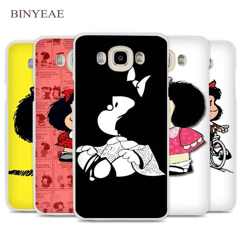 

BINYEAE Mafalda Cell Phone Case Cover for Samsung Galaxy J1 J2 J3 J5 J7 C5 C7 C9 E5 E7 2016 2017 Prime