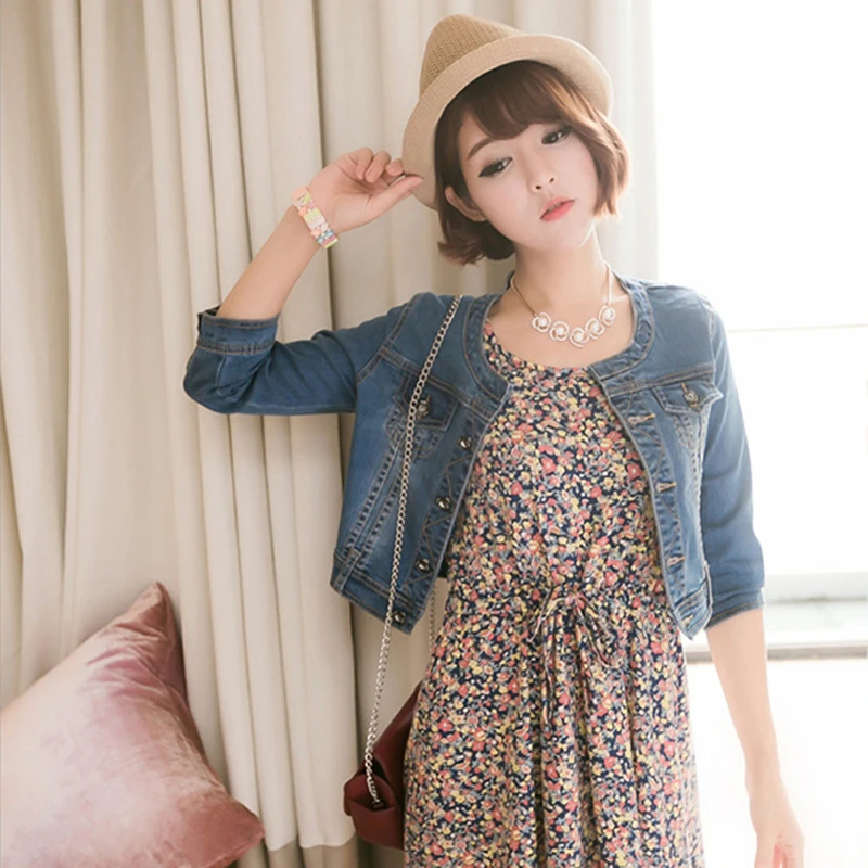 astounding  Casual Denim Jacket Women Basic Coats 2019 Slim Chaqueta Mujer Jean Jackets Female Vintage Ladies C