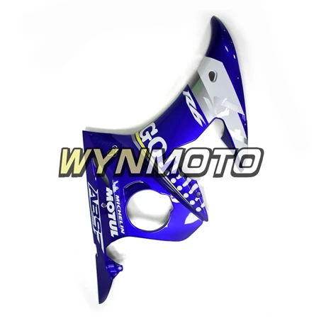 ABS пластиковые детали для мотоцикла Обтекатели для Yamaha YZF R6 2003 год 2004 03 04 капоты синий цвет: желтый, белый Cowling Carenes Наборы