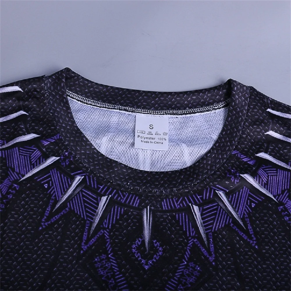 2018 Movie Avengers 3 Infinity War Black Panther T'Challa Cosplay T-Shirts Superhero Mens Polyester O-Neck Tee Shirts Tops (7)