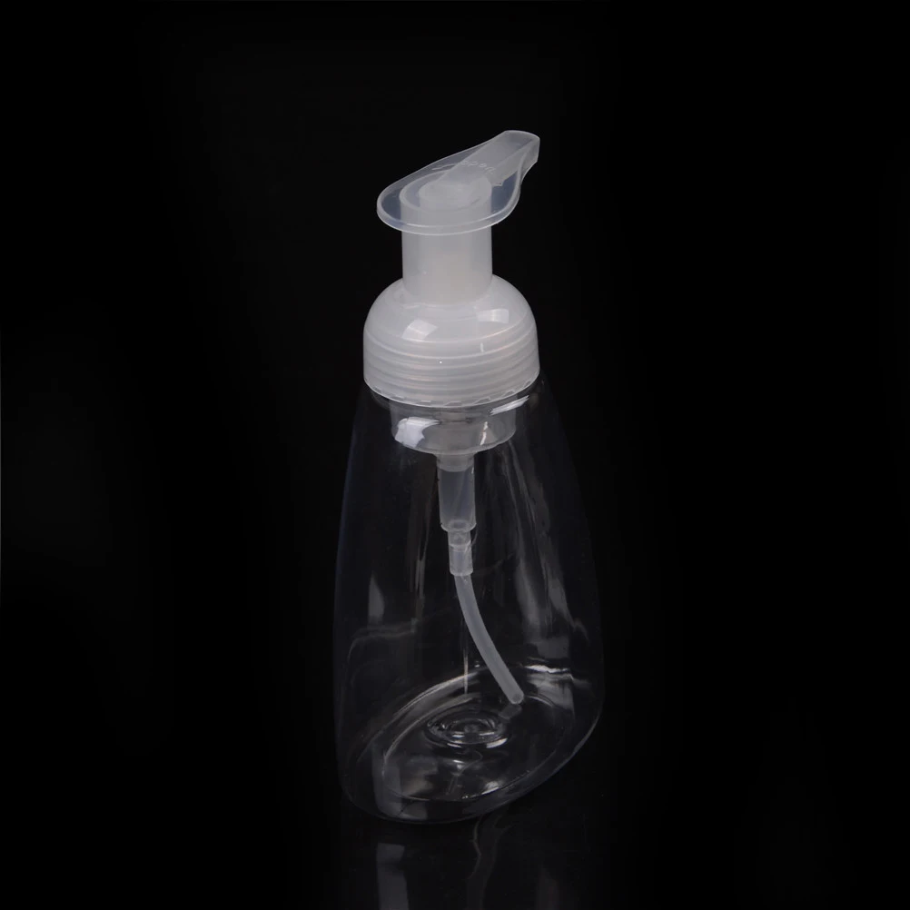 1pcs Clear Plastic 300ML Foaming Bottle Liquid Soap Whipped Mousse Points Bottling Shampoo Lotion Shower Gel Foam Pump Bottles