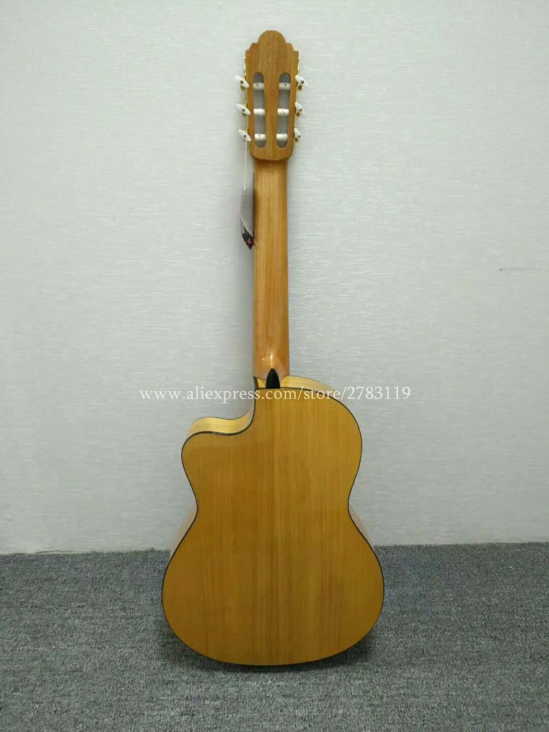Free shipping 39 inch Handmade Spanish guitar With Solid Spruce /Rosewood Body,Acoustic guitarras+hard case classical guitar