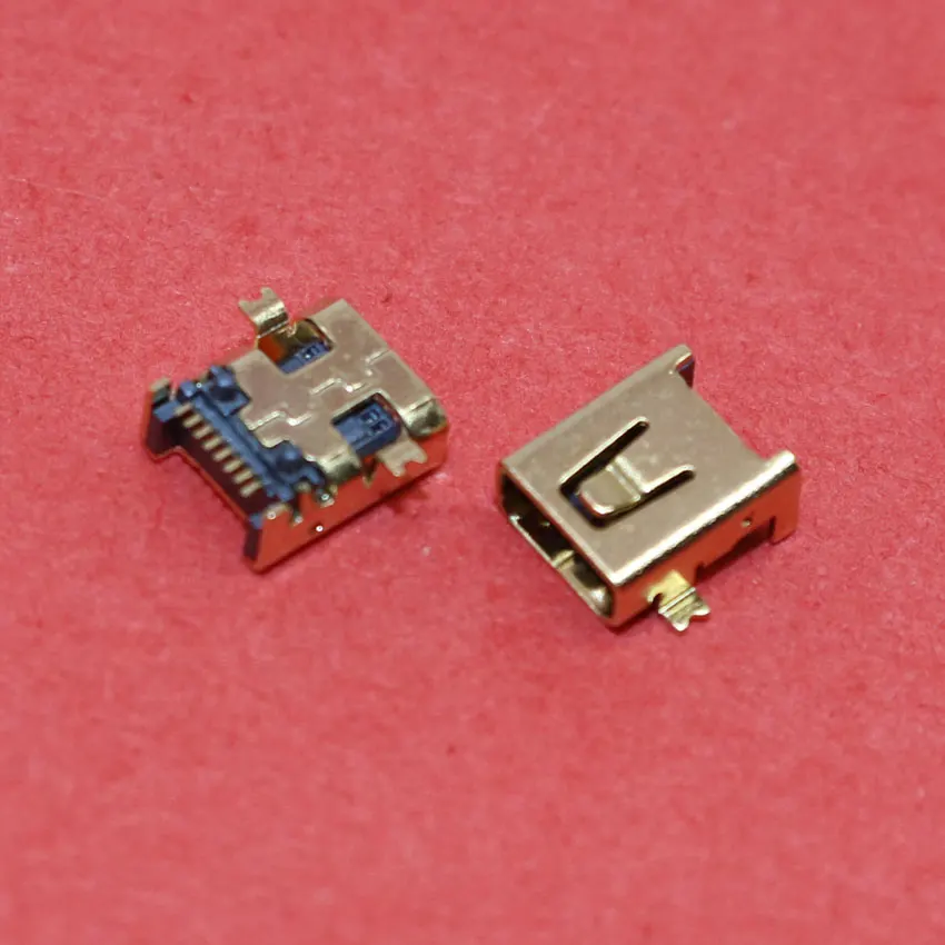 ChengHaoRan 1 шт. 8-контактный разъем Mini USB Jack Micro 180 градусов Φ 2-фиксированная ступня |