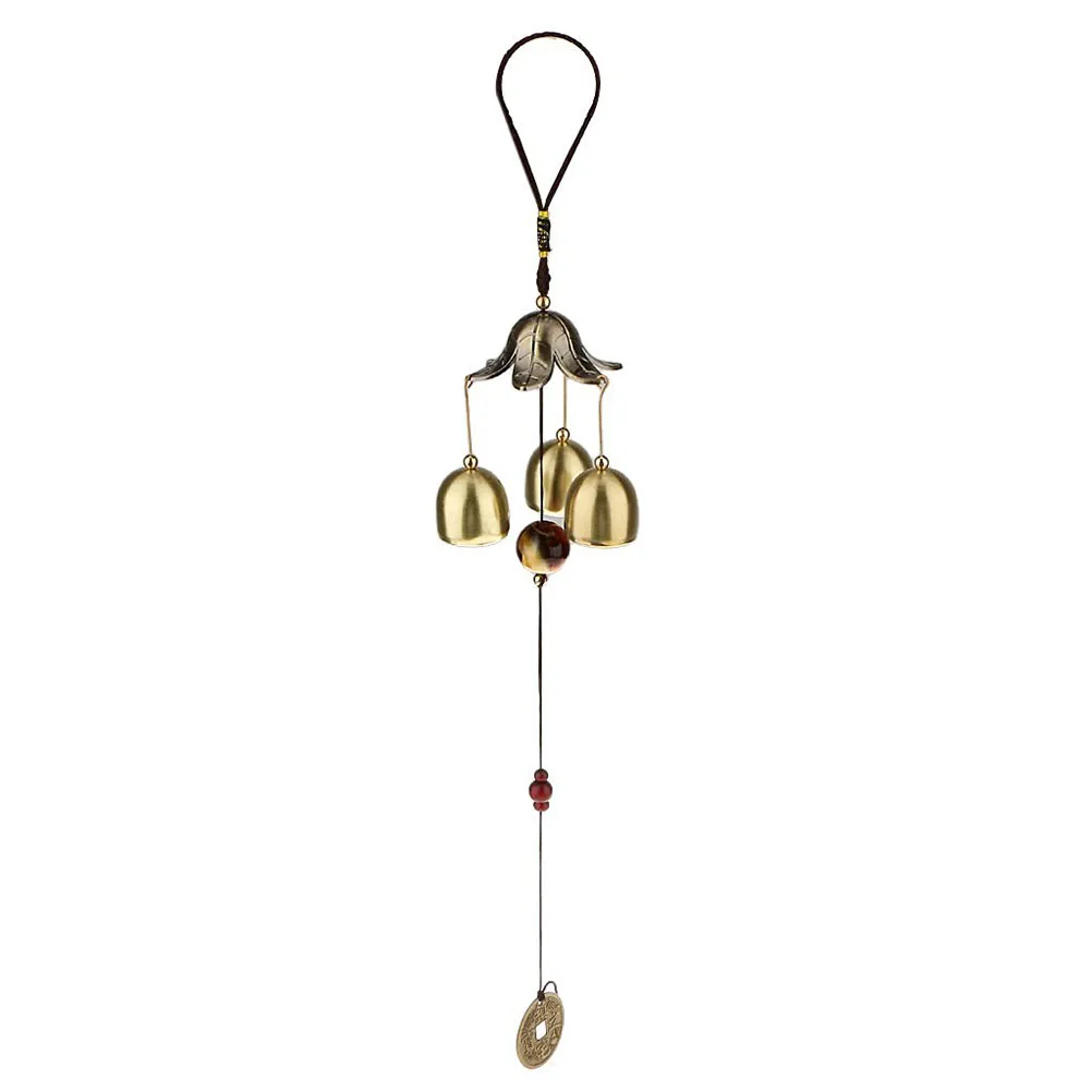 Bronze Big Metal Bells Wind Chime Feng Shui Outdoor Garden Hanging