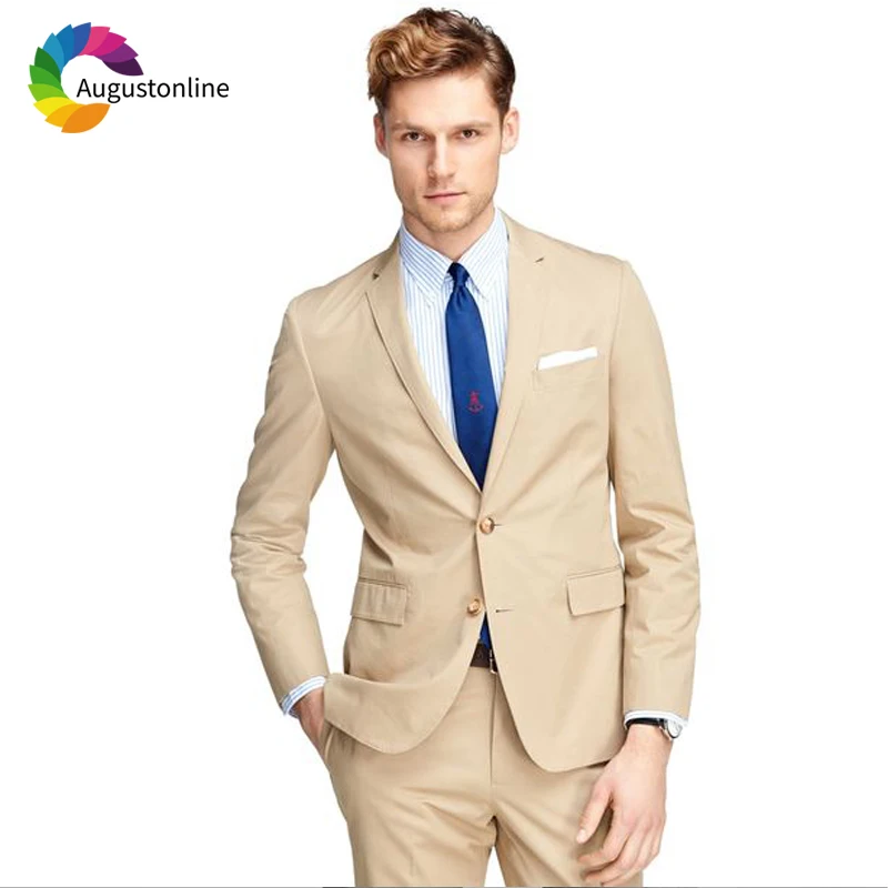 

Men Suits Wedding Slim Fit Groom Tuxedos Business Wear 2 Pieces (Jacket+Pants) Best Man Bridegroom Suits Prom Wear Costume Homme