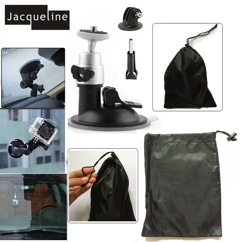 

Jacqueline for Accessories Car Suction Cup Mount Sucker for Gopro hero 6 5 hero 4 hero 3+ hero 2 for SJCAM SJ4000 for Yi action