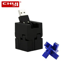 Мини 4 порта квадратный концентратор usb-разветвитель с адаптером питания США/ЕС/Великобритания/AU Для опции многопортовый usb-адаптер 2,0 для ПК Компьютерные аксессуары