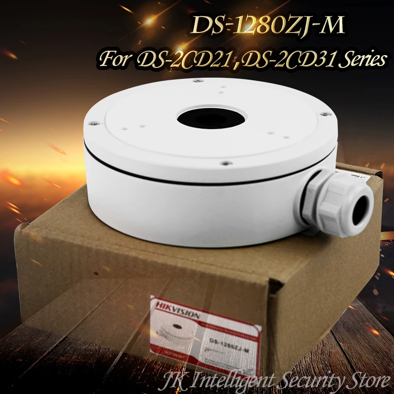 

Hikvision DS-1280ZJ-M Bracket Junction Box Indoor Celling Mount for DS-2CD21 DS-2CD31 Series