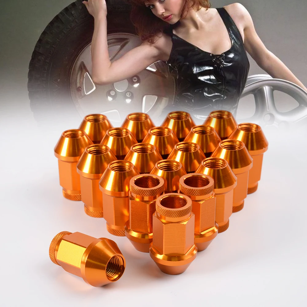 Free Shipping JDM Aluminum Racing Wheel Nuts P 1.5 X M12 D1 SPEC 20PCS