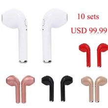 10 пара/лот HBQ I7 беспроводные наушники bluetooth-гарнитура в ухо невидимые вкладыши с микрофоном пара наушников для iPhone Android IOS
