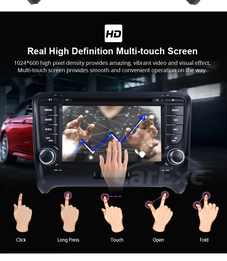Top Android 9.0 Octa Cores Car DVD Player For Audi TT 2006-2012 With Canbus WIFI Radio GPS Bluetooth USB DVD Multimedia DSP Carplay 18