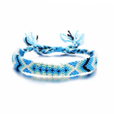 Ножной браслет, сделанный своими руками Летняя Пляжная бижутерия для ног Мода Boho Стиль женские браслеты для щиколотки красочные решетки стрелы корейский поп - Окраска металла: Blue green lattice