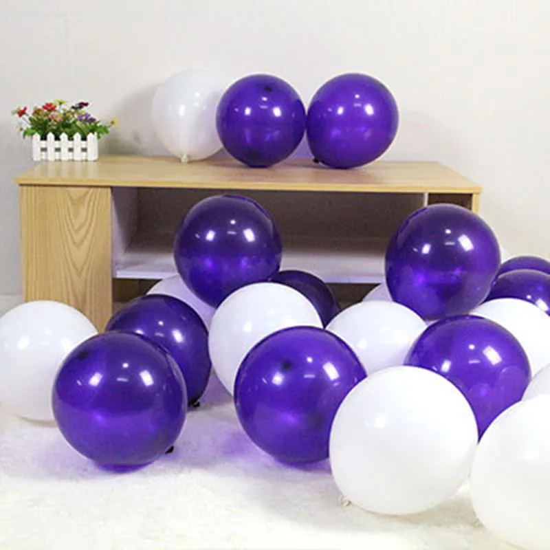 Свадебные черные воздушные шары 50 шт. 10 дюймов 2,2 г свадебные украшения латексные воздушные шары для счастливого дня рождения надувные гелиевые Вечерние - Цвет: AS picture13