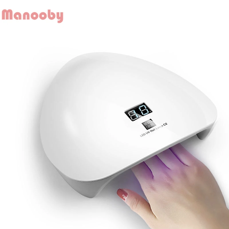 

Manooby 45W UV LED Lamp For Nails Dryer 15 LED Lamps For Manicure Gel Nail Lamp Drying Lamp For Gel Varnish 2019 New Arrival