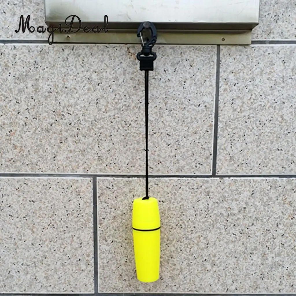 MagiDeal High Quality 1Pc Scuba Diving Snorkeling Kayak Waterproof Container Bottle with Hook Yellow