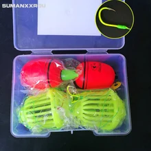 Световой взрыв крюк Монстр флуоресцентный двойной коготь крюк Карп Рыбалка Орел когти ручной крюк рыба приманка с коробкой TJZ