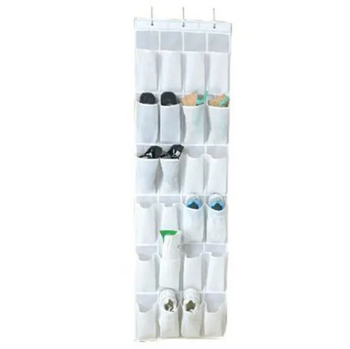 

Practical Boutique Shoe storage Hanging organizer system for the door for up to 12 pairs of white