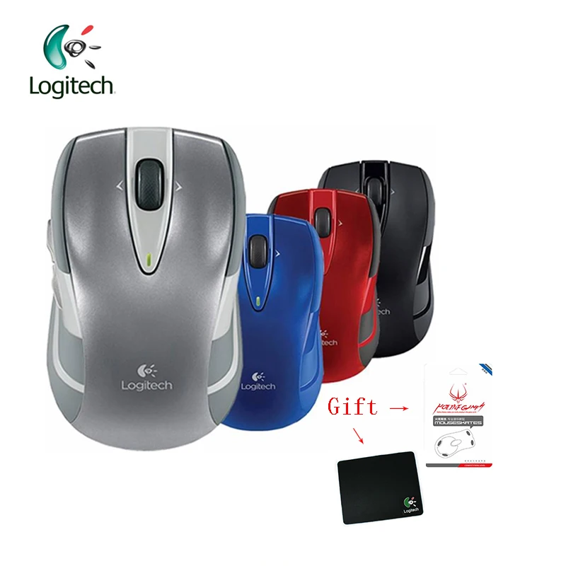 Logitech M545 Беспроводной Мышь с 75 г черный Красный Серебряный Синий для ПК игры