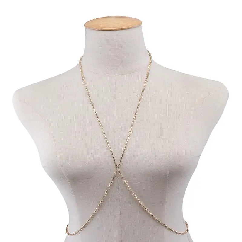 Buy SHUANGR Sexy Body Chain Necklace Gold Silver Elegant Summer Crossover Waist
