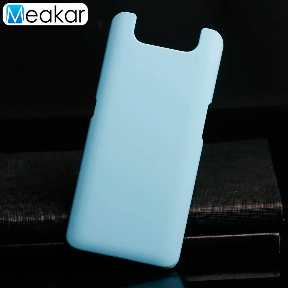 Пластик Coque 6.7For samsung Galaxy A80 чехол для samsung Galaxy A80 A90 SM-A805F SM A805F телефона чехол-лента на заднюю панель - Цвет: Sky Blue