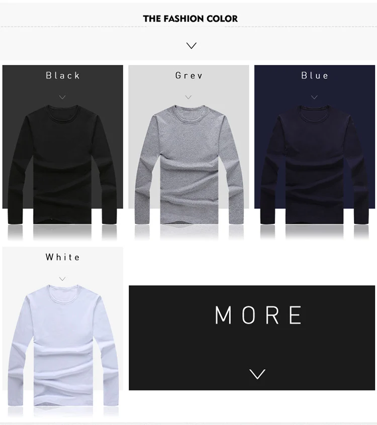 2021 MRMT men's T shirt 3 Basic colors Long Sleeve Slim T-shirt young men Pure color tee shirt 3XL size O neck Free Shipping