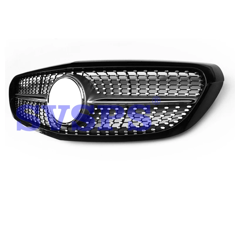 High Quality Black Diamond Star Style ABS Front Middle Grille For Mercedes W205 C180 C200 C220 C250 C300 2014-2018 High Quality Black Diamond Star Style ABS Front Middle Grille For Mercedes W205 C180 C200 C220 C250 C300 2014-2018