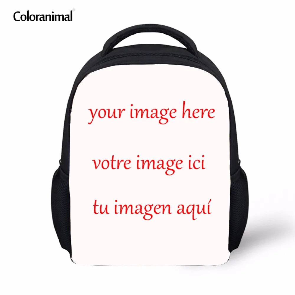 

Coloranimal 12 inch Customize Your Logo Name Image Toddlers School Bag Children Baby Kindergarten Small Backpack Kids Gift Bags