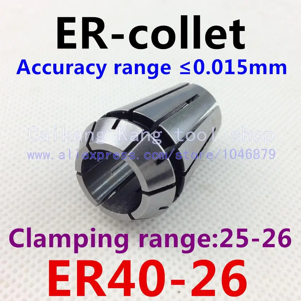 ER40 26 . ER collet. Collet. Material 65 Mn spring steel. Accuracy 0