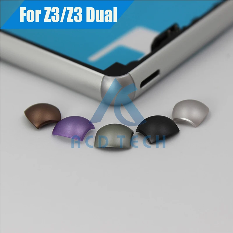 

4Pcs/set Middle Frame Corner Angle Part For Sony Xperia Z3 Z3 Dual D6603 D6653 D6633 5.2inch Black/White/Gold/Green/Purple