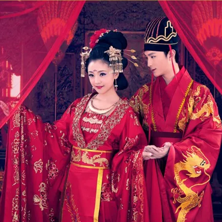 Китайский костюм для влюбленных пар Hanfu Love Story of the Desert жены и мужа красивый актер