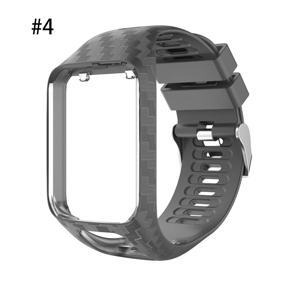 Прямоугольный ремешок для часов, ремешок для TOMTOM Runner 2 3/Spark 3/Glfer 2/Adventurer, Смарт-часы, браслет на запястье, ремень, ремни - Цвет: Gray
