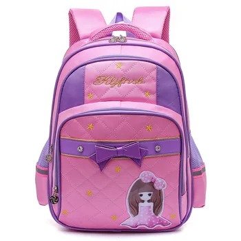 

2019 Children School Bags For Girls kdis princess Backpack In Primary School Backpacks Waterproof kdis Satchel Kids Book Bag