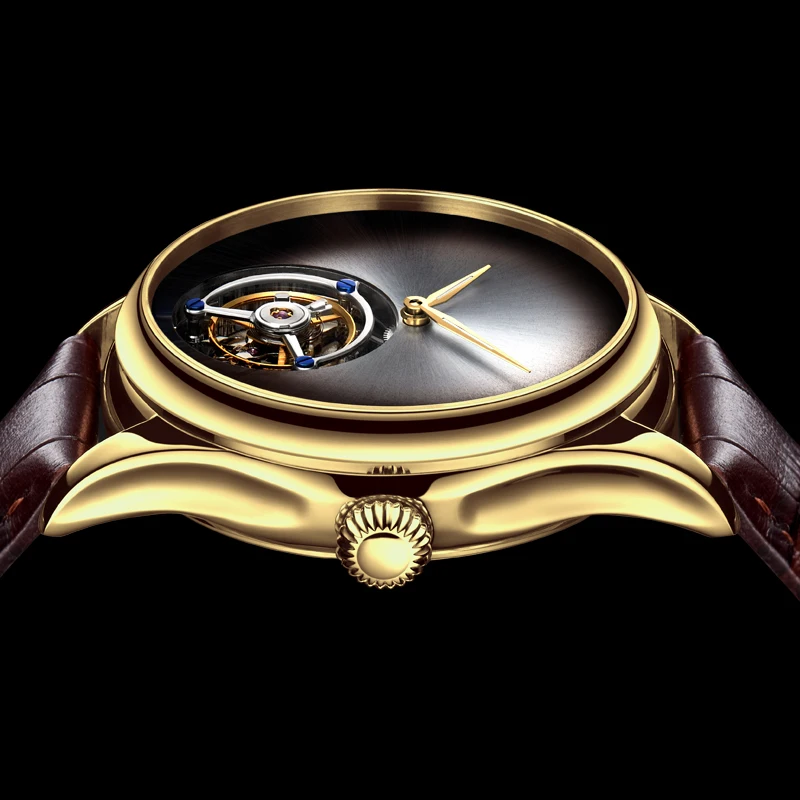 Копейка Tourbillon мужские часы Топ бренд оригинальные настоящие Tourbillon мужские водонепроницаемые механические наручные часы