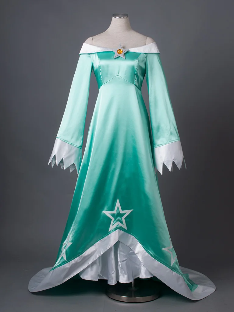 Лучший Супер Марио Galaxy wii U Rosalina & Luma Косплей Набор костюм и оружие парик mp003136|cosplay