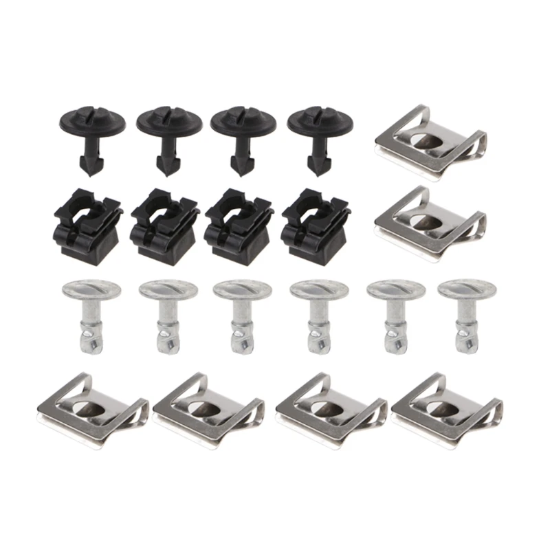 

Hot New 20 Pcs Undertray Guard Engine Under Cover Fixing Clips Screw KIT For AUDI A4 A6 High Quality