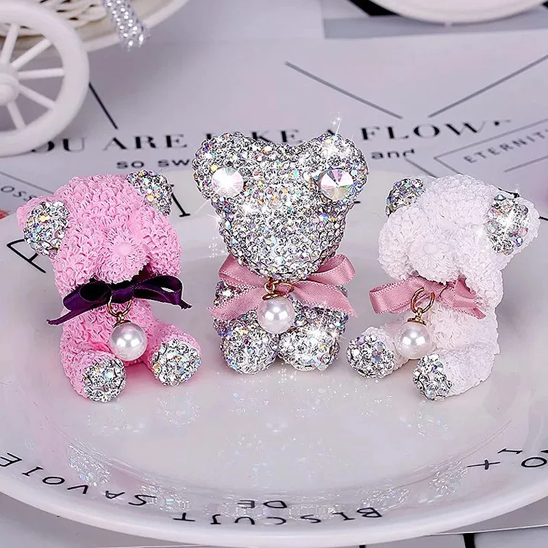 1pcs-Cute-Cartoon-Bear-Diamond-Car-Air-Freshener-Fragrance-Smell-Outlet-Vent-Clip-Bling-Crystal-Ornaments-Aromatic-6