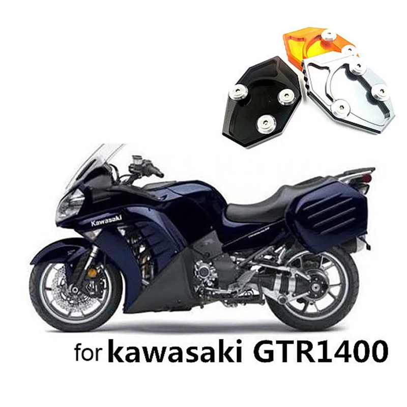 Alloy Motorcycle Stand Brace Pedal Pads For Kawasaki GTR1400 Foot
