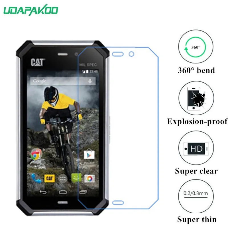

udapakoo clear Tempered soft glass film for Cat S50 Nano Explosion-proof glass Screen Protector