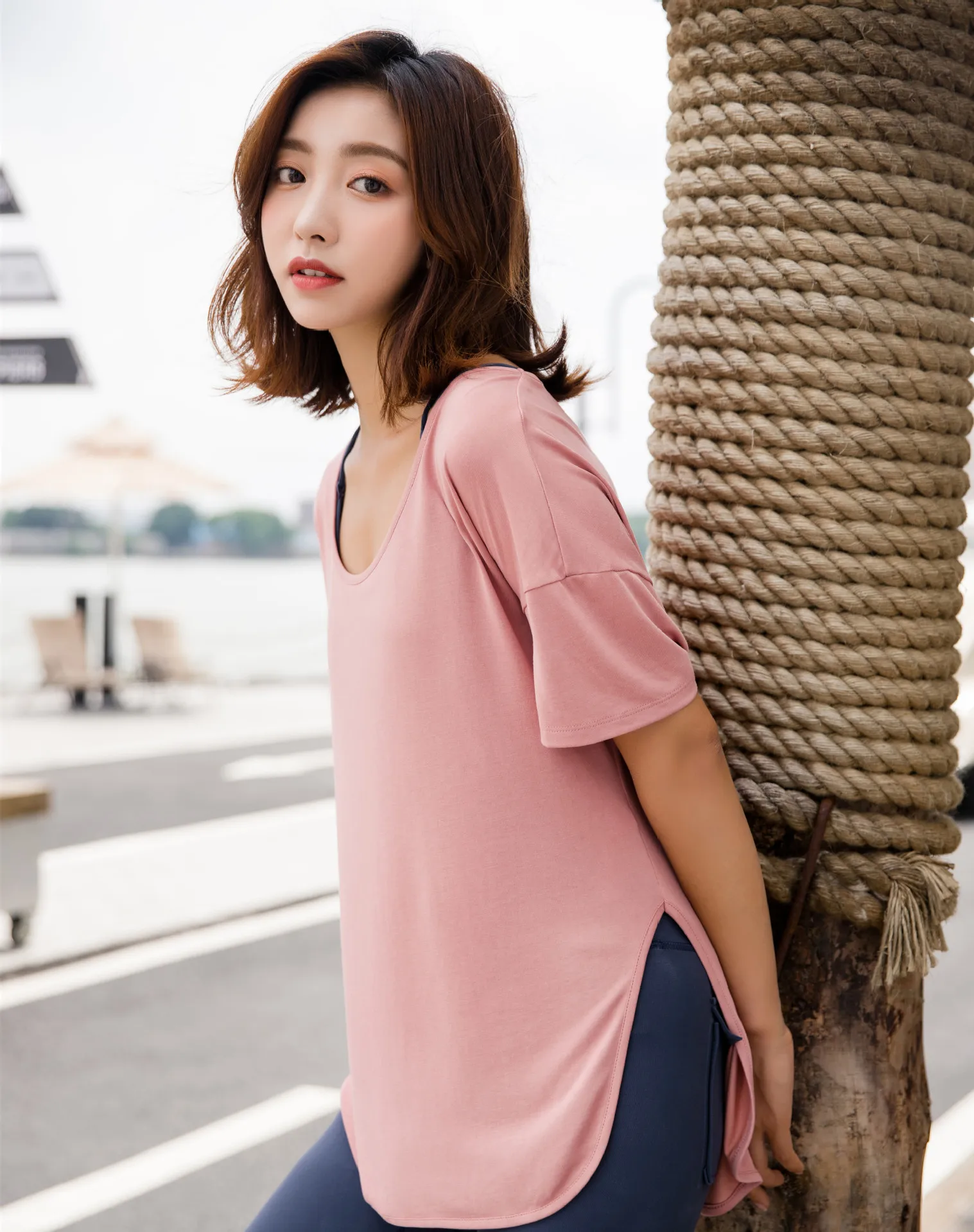 

Women Loose Sports T Shirt Yoga Tops Solid Fitness Gym Tees Short Sleeve Summer Sportswear Quick-dry Clothes