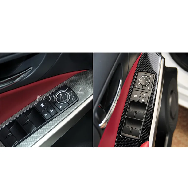 Карл-наклейка из углеродного волокна для автомобильного стеклоподъемника для Lexus IS250 300 H, аксессуары для автомобильного интерьера