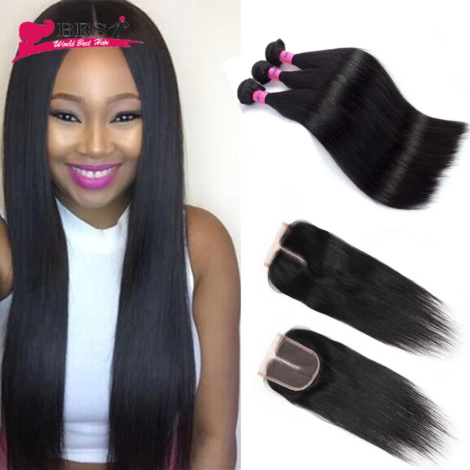 Aliexpress.com : Buy Brazilian Straight Hair with Closure ...
