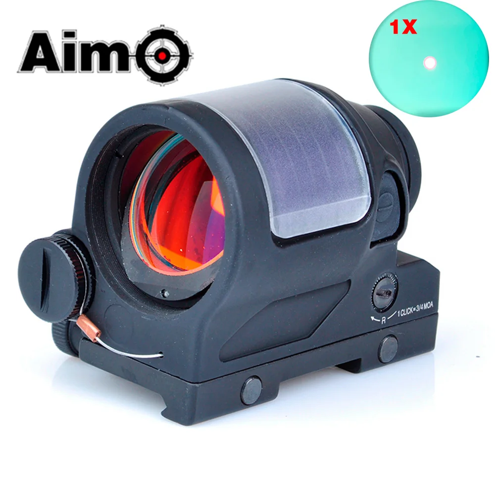 

Aim-O Tactical Riflescope SRS Style 1x38 Red Dot (Solar Cell) Airsoft Sight Scope Holographic Telescope AO5047 Hunting Optics