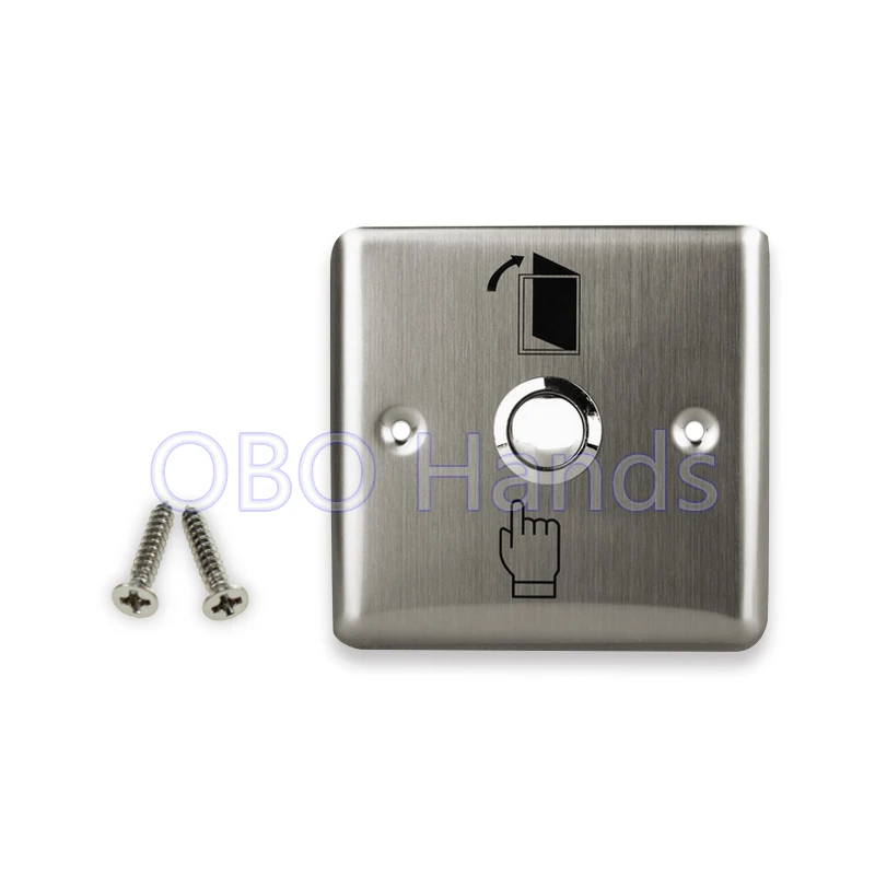 

Free shipping high quality stainless steel door exit button release switch push to open the door for access control system-L1